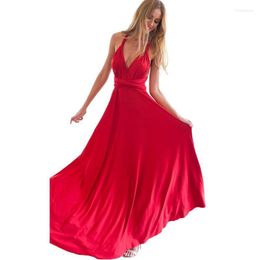 Damesvesten 6002 Multi Dress Sexy en geweldig touwband Red Long Luci22