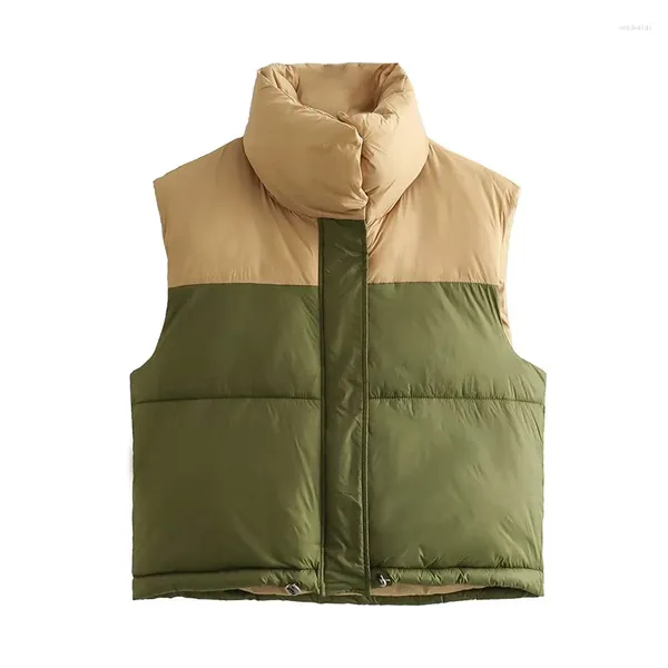 Gilets pour femmes Automne Hiver Femmes Gilet Sans Manches Chaud Puffer Veste Ultra Léger Blanc Canard Down Gilet Femme Court Oversize Outwear