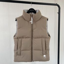 Gilets Femme Classique Designer Femme Insigne Blanc Doudoune Automne Et Hiver Manteau Puffer Survêtement Causal Chaud Épaissi Parkas Femme Goose Manteaux Taille XS-XL