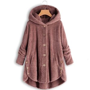 Vesteuses de femmes mélanges en laine d'automne manteau d'hiver femme en peluche chaude en peluche