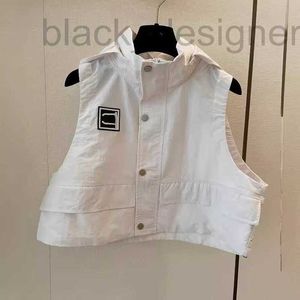 Damesvesten Designer 2024 Zomer Nieuwe CC Hooded Wit Vest Zonnebrandcrème BLML