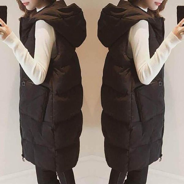 Veilles à sweat à sweat à sweat pour femmes Viette femme plus taille gilet sans manches à manches noires de veste noire