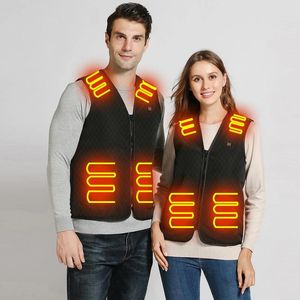 Gilets pour femmes Plus Taille 4XL Femmes Gilet chauffant Vestes électriques pour vêtements de sport d'hiver USB Chauffage Veste thermique Manteau Camping