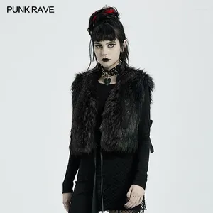 Gilet pour femmes punk rave magnifique étriage noir manteau en laine gothique mode lâche Keep tiède glissière cardigan veste courte