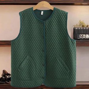 Gilets pour femmes printemps automne gilet manteau 2024 mère d'âge moyen polyvalent dames veste cardigan sans manches lâche dame gilet