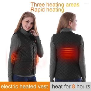 Damesvesten Dames verwarmd vest Herfst en winter Katoen USB Infrarood Elektrisch verwarmingspak Flexibele thermische warme jas