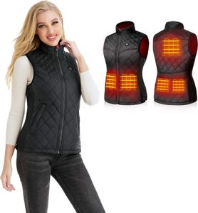 Gilets pour femmes femmes gilet chauffant automne et hiver coton USB infrarouge combinaison électrique Flexible thermique veste chaude 231110