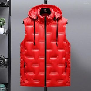 Gilets pour femmes Femmes Puffer Gilet Down Rouge Femme imperméable Veste Manteau Automne Hiver Vêtements d'extérieur Femme sans manches