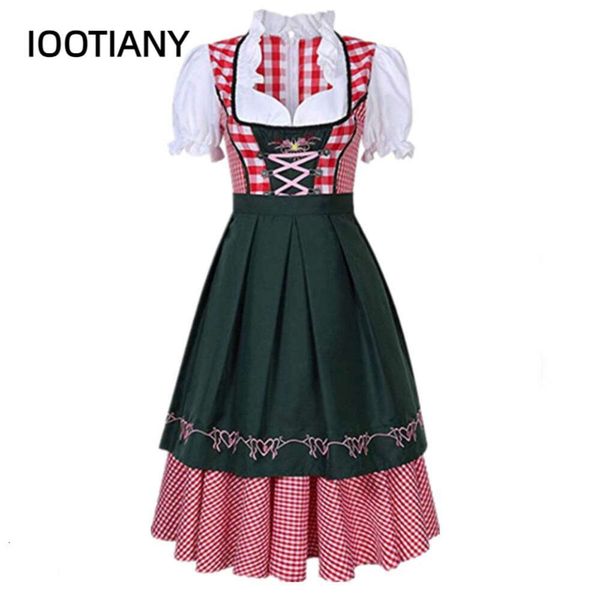 Robe Dirndl allemande Vintage pour femmes, Costumes traditionnels de l'oktoberfest pour Halloween bavarois, carnaval, Costumes d'anime