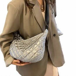 Vintage Nyl épaule sous les bras sac femme Casual étanche bandoulière Hobo sacs dame matelassé espace Cott sac à main i6xW #