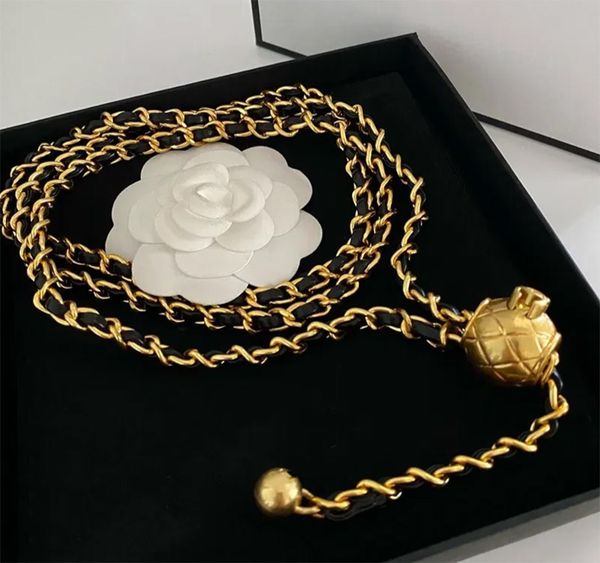 Cadena de cintura para mujer, diseñador, cinturón de moda clásico, marca de lujo, collar de bolas, cinturón, decoración, marca, cadena de oro, cinturón de cadena de cintura