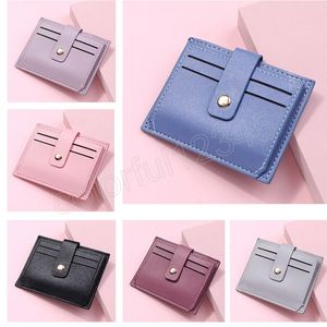 Damesportemonnee Korte munt Pas mode PU LEDER Multi-cards Bit-kaarthouder Mini-koppeling voor meisjes Student Card Case Wallet