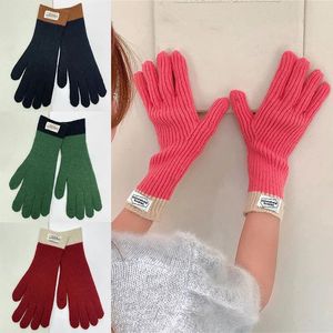 Gants chauds en tricot chaud hiver