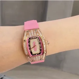 Montre pour femme, strass, forme seau à la mode, plein de diamant tempérament de déesse