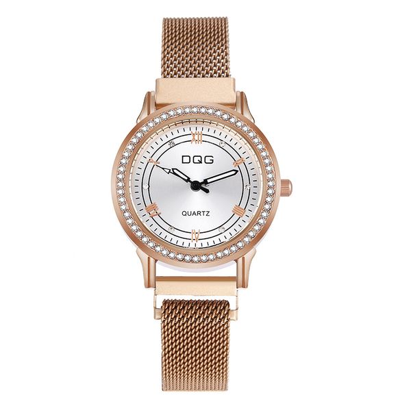 reloj de mujer reloj de pulsera ultrafino de moda reloj de hombre pulsera Diamante tachonado Milan imán correa reloj de mujer al por mayor temperamento minimalista imán de cuarzo