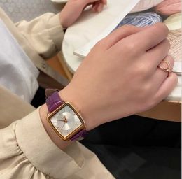 Reloj para mujer, relojes de alta calidad, diseñador de moda, reloj de cuero con batería de cuarzo de 30mm