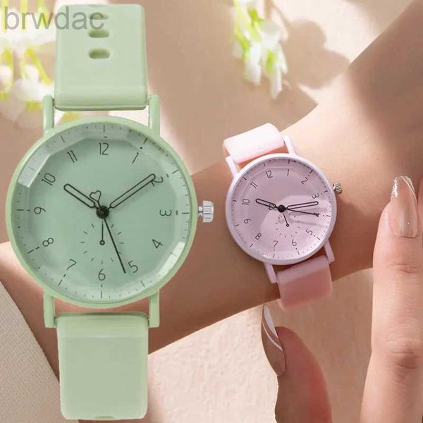 Montres féminines 2024 Nouvelles femmes Regarder la mode Silicone Slicon Quartz Watch étudiant Sports Wristwatch Relojes Para Mujer Dropshipping Clock 240409