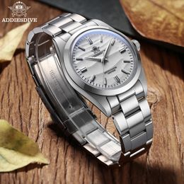 Montres pour femmes Addies Dive 36mm montre pour hommes 10Bar plongée en acier inoxydable 316L bulle miroir Pot couvercle verre Quartz relogios masculino 231110