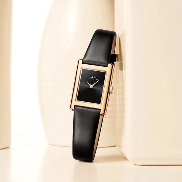 Montres femmes CARNIVAL montre de mode pour femmes marque de luxe ultra-mince carré en cuir décontracté filles montres à Quartz étanche Reloj Mujer 231129