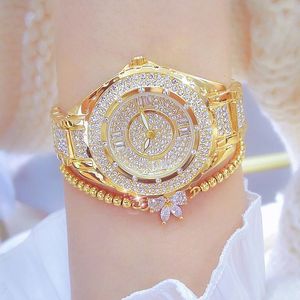 dameshorloges kristal diamanten horloges voor dames goud origineel elegant dameshorloge met armband set roségoud cadeau voor vriendin vrouw 230626
