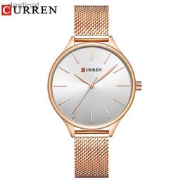 Montres femmes CURREN montres simples vente chaude montres femmes marque robe de mode dames Bracelet montre or Rose horloge cadeaux L231018