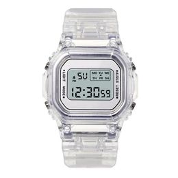 Relojes de mujer Relojes de moda para hombres y mujeres Reloj deportivo digital transparente informal dorado Reloj de regalo para amantes Reloj de pulsera para niños Reloj femenino 231020