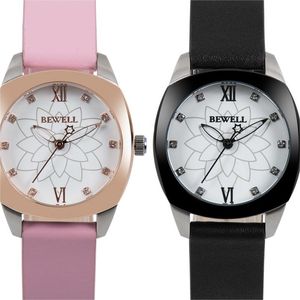 Montres pour femmes de haute qualité luxe simple mode or rose strass ceinture montre en acier inoxydable