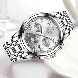 Dameshorloges Lige nieuwe mode dames topmerk luxe creatieve stalen armband vrouwelijke kwarts waterdichte horloge 220726