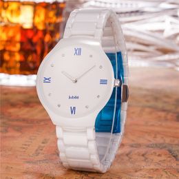 Dameshorloges Luxe RD Merkkwaliteit ultradunne keramische diamant quartz horloge eenvoudig Heren Dames Mode Dames Koppels Sieraden Horloge Meisje 231128