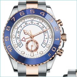Montres pour femmes hommes de luxe voir détail 44Mm cadran nouveau Yacht montre-bracelet Master Matic mouvement mécanique saphir 116681 Oyst W2683