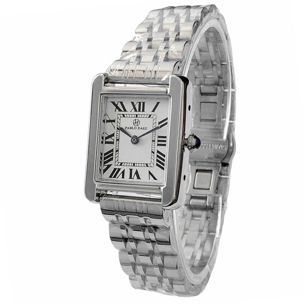 Montres femme PABLO RAEZ Style Top qualité montre femmes marque de luxe dame argent carré montre-bracelet romain analogique Quartz Unique femme horloge 231113