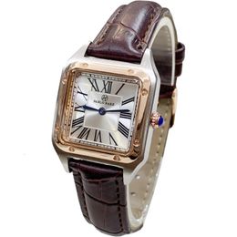 Montres femme PABLO RAEZ femmes montres mode carré dame Quartz étanche montre-bracelet en cuir marron Simple luxe robe de soirée horloge élégante 231113
