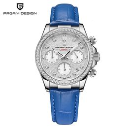 Montres femmes PAGANI Design 36MM classique femmes montre à quartz en acier inoxydable saphir mode 100m chronographe étanche Reloj Mujer 230725