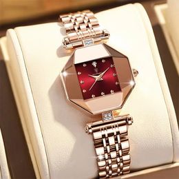 Montres pour femmes POEDAGAR Luxe Mode Haute Qualité Casual Diamant En Acier Inoxydable Étanche Quartz Dames Zegarek Damski 230426