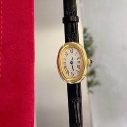 Dameshorloges Quartz uurwerk 316 roestvrijstalen kast Lederen riem Leven Waterdichte luxe horloges horloges ontwerper geen doos