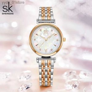 Women's Watches Shengke Brand Luxury Women Rosegold Wrist for Women Top Sales Janese Quartz es Relogio Feminino L46