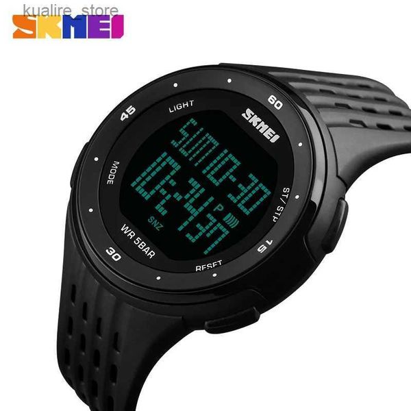 Montres féminines Skmei 1219 Military Es Mens étanche à LED Sport Médies numériques Renogio masculino mode Outdoor ES Men Femmes L240402