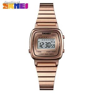 Dameshorloges SKMEI1901 Dames Topmerken Luxe 3Bar Waterdicht Dameshorloges Digitaal horloge met kleine wijzerplaat Relogio Feminino Mode SporthorlogeL231216