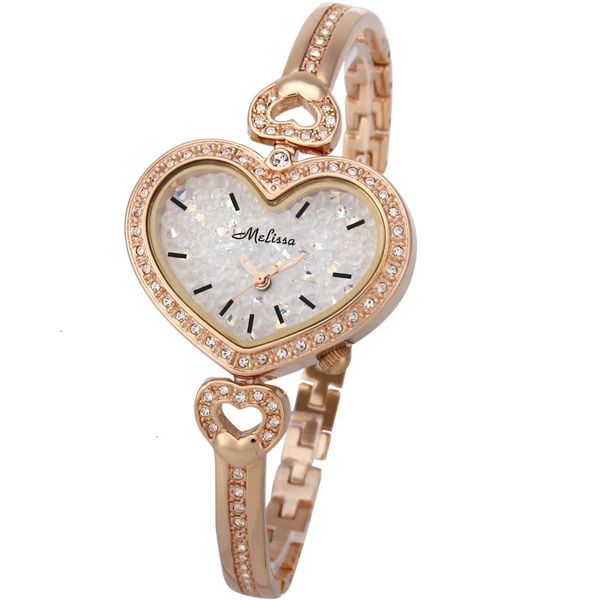 Montres femme Suisse marque de luxe MELISSA japon Miyota Quartz saphir montres pour femmes autriche cristal étanche en forme de coeur horloge F8153 231201