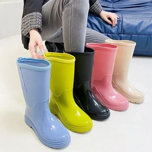 Waterlaarzen voor dames Regenlaarzen Mode-overschoenen Waterdichte rubberen laarzen voor dames Vissen Werkschoenen Schoeisel Botas Para Lluvia 231226