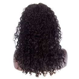 Perruques pour femmes couverture noire petits cheveux bouclés fibre chimique mat haute température soie simulée GG