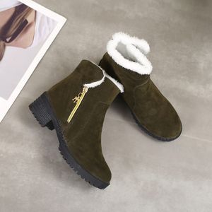 Dames Winter Boots Nieuwe Mode Veelzijdige Hoge Kwaliteit Enkellaarzen met Fleece Warme Sneeuw Katoenen Schoenen Factory Direct Sale
