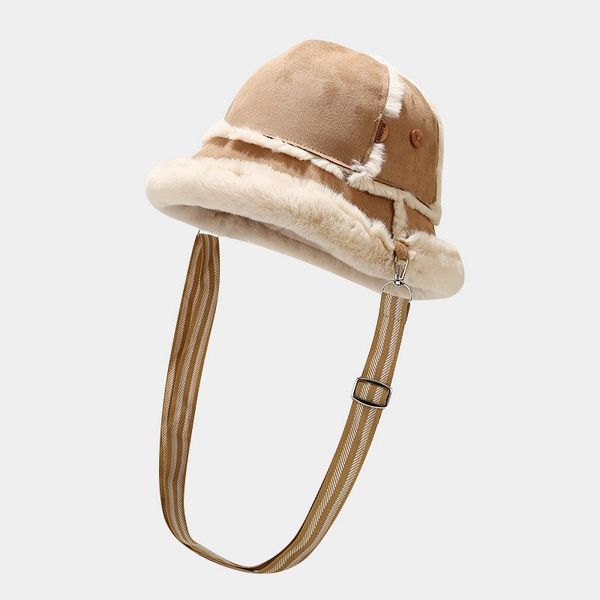 Chapeaux de bombardier d'hiver pour femmes, chapeau seau chaud pour filles, garde au chaud en plein air, fourrure épaisse, multi-usage, devrait sac