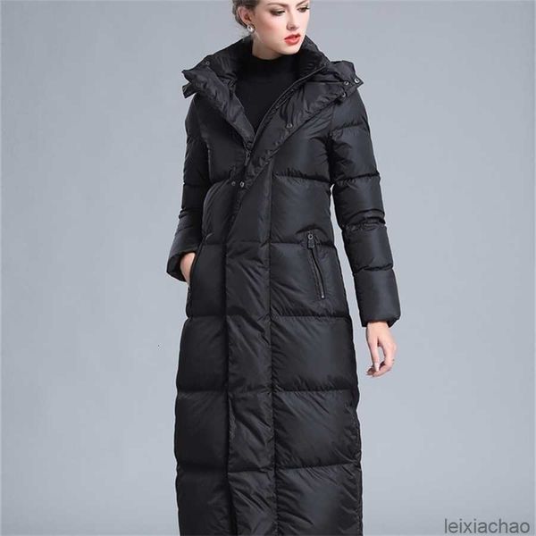 Vêtements d'hiver pour femmes Puffer Zipper Down Manteau Grande Taille 4XL Noir Gris Bleu Marine Épais Chaud Grande Taille Longue Doudoune 200923