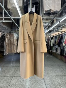 Mélange de laine pour femmes Camel Double face 100% manteau de laine femmes mode coréenne veste d'hiver automne 231116
