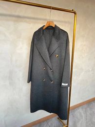 Manteau à capuche en mélange de laine pour femmes, blanc cassé, classique, marron, gris, noir, vigne, XS S M, trois couleurs, 80120 catties 120145 cat 231101