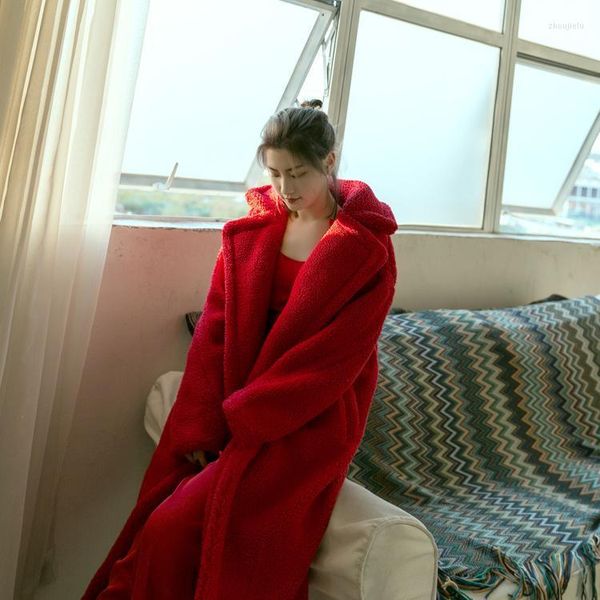 Abrigo de oso de peluche de mezcla de lana para mujer, forro polar grueso y cálido, longitud media, imitación de cordero, piel Tiktok, Kio, 2022