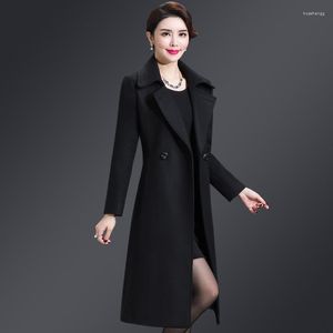 WOLD WOL DOMES BLIJFS 2022 Aankomst Vrouwen jas jas winter slanke Koreaanse stijl hoogwaardige elegante kleding 4xl