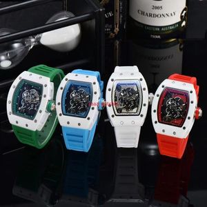 Women's polshorloges 3 PIN Modemerk Sport Casual Quartz Kijk heren waterdichte Silicone Watch Men's Watches272F