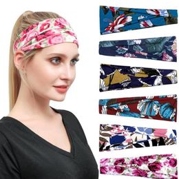 Banda para el cabello para Yoga para mujer, Bandana, nuevo estampado, absorbente para el sudor, diadema deportiva, tocado GD630195j